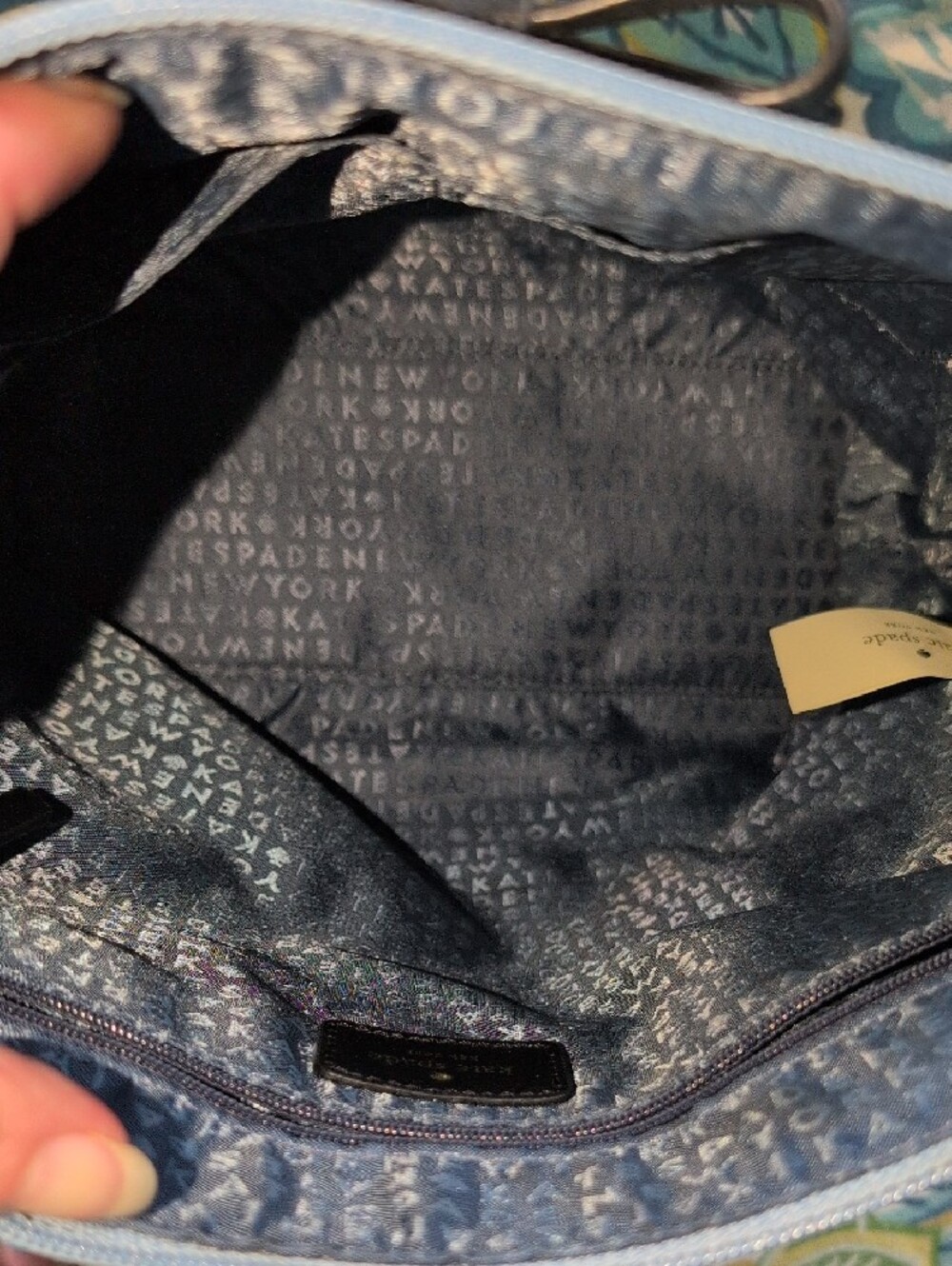kate spade Mavis Street Jetalyn In Cinderella Blue with black trim - Picture 5 of 10